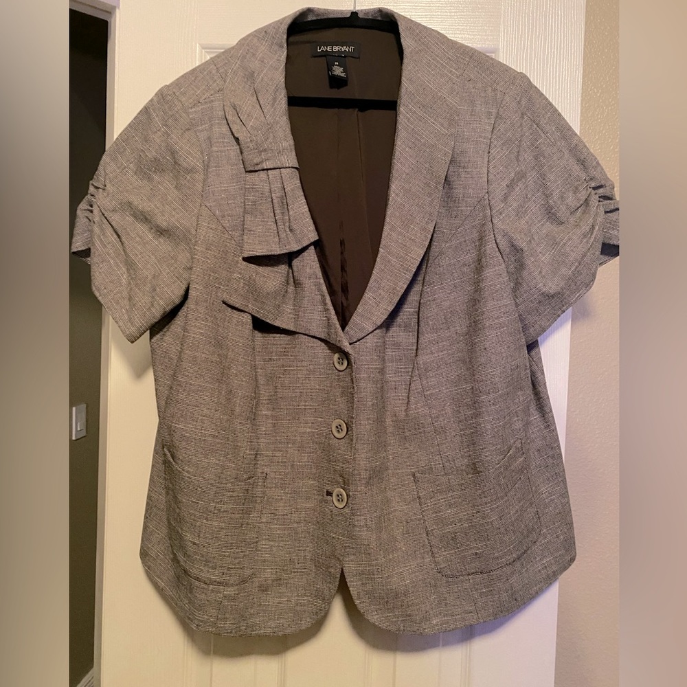 Lane Bryant Short Sleeve Blazer Size 26